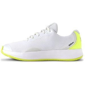 Wilson Dames Intrigue LITE tennisschoen, wit/veiligheid geel/marine blazer, 3.5 UK, Witte Veiligheid Geel Navy Blazer, 3.5 UK