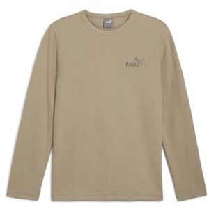 PUMA Unisex Ess Elevated Wafel Longsleeve Tee Tees