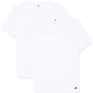 Adidas Sports Underwea Heren Multipack V-hals T (2PK) Baselayer-shirt, wit, S