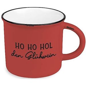 Ho Ho Hol Koffiemok vintage, keramische beker om cadeau te geven, 400 ml, Kerstmis