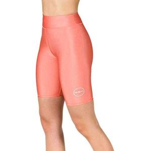 GSA Dames Glow Biker Leggings Yoga Shorts, Perzik, M