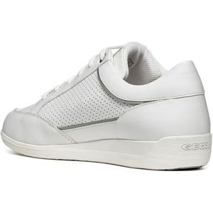 Geox D Myria Sneakers voor dames, wit, 41 EU, wit, 41 EU