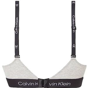 Calvin Klein Lght gevoerde bralette voor dames, Grijze Hei, S