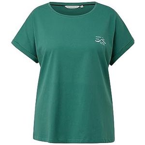 TRIANGLE Dames T-shirt korte mouwen, Blue Green, 48