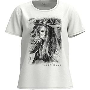 Pepe Jeans Liana rechte damesjeans, 800 wit, XS