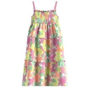 Jurk - Jersey - Bloemenprint - Gevoerd - Mouwloos