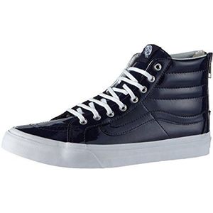 Vans Sk8-hi Slim Zip Sneakers voor dames, Blauw Tumble Patent Peacoat, 42.5 EU