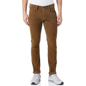Replay Heren Jeans Anbass Slim-Fit met stretch, 695 Woody Brown, 28W x 32L