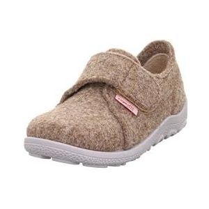 Superfit Baby Jungen HAPPY Hausschuhe, BEIGE/GRAU 4000