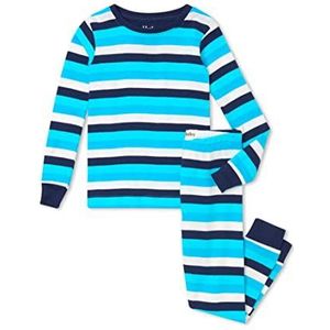 Hatley Pyjama voor jongens van biologisch katoen, Oceaan blauwe strepen, 3 Jaren