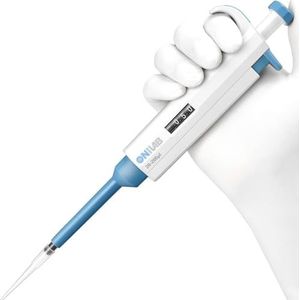 ONiLAB 20-200μl Laboratorium eenkanaals pipet wetenschappelijk laboratoriummicropipet handleiding instelbaar volume, zeer nauwkeurig, pipetteerder
