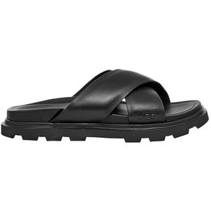 UGG Heren Capitola Cross Slide Sandal, zwart, 8 UK, Zwart, 42 EU