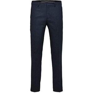 SELECTED HOMME Heren Slhslim-myloiver Blue Melange TRS B Noos Broek, Medium Blue Melange, 46