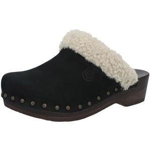 Berkemann Unisex Soft Taffler houten schoen, zwart, 36 1/3 EU, zwart, 36 1/3 EU