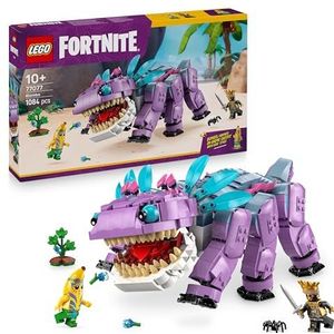 LEGO Fortnite Klombo Toy - Play & Display Dino Figure with Oro and Island Peely Minifigures - Gift for 10+ Year Old Boys, Girls & Gaming Fans - 77077