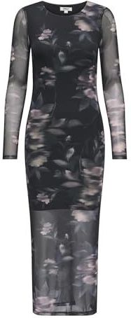 ONLY - ONLKAYA LIFE LS MIDI MESH DRESS WVN - Jurk - Midi-lengte - Mouwloos