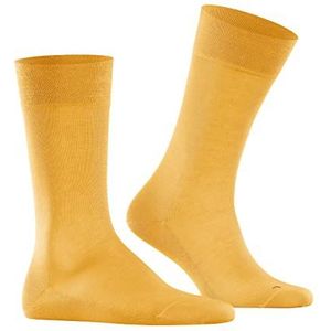 FALKE Heren Sokken Sensitive Malaga M SO Katoen Met comfort tailleband 1 Paar, Geel (Hot Ray 1282) nieuw - milieuvriendelijk, 39-42