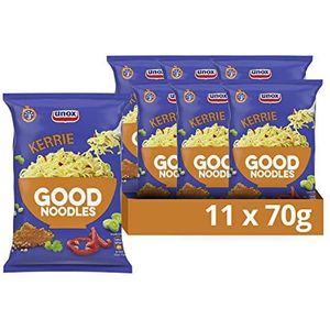 Unox Kerrie Good Noodles, een snelle snack voor de lekkere trek - 11 x 70 g - Voordeelverpakking