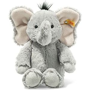 Steiff Ella Olifant grijs, 30 cm, Soft Cuddly Friends knuffeldier, Steiff merk pluche dier met ""knop in het oor"", knuffeldier voor baby's vanaf de geboorte, wasmachinebestendig