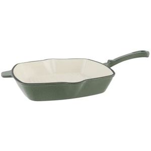 Castard Grillpan Glansgroen 21x21x4.8cm Gietijzer