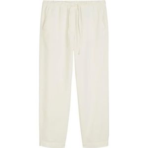 Marc OPolo Damesbroek met trekkoord, taps toelopende pasvorm, beige, 38