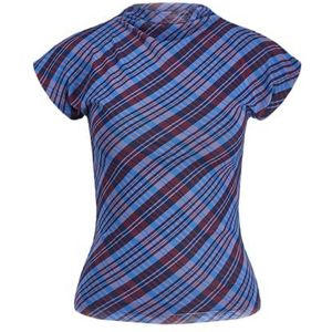 JACK & JONES Jxminna Mesh Ss High Neck Top WVN, Blue Ice, L