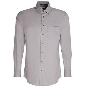 Seidensticker Herenhemd met lange mouwen, regular fit, grijs, 38