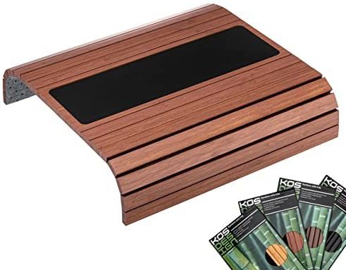 Kos Design - Armleuning Organizer - Dienblad - Bamboe - Zwart/Wit