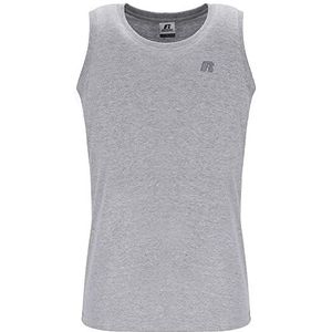 RUSSELL ATHLETIC Heren Cropped Tee T-shirt, New Grey Marl, M