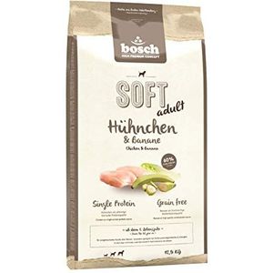 Bosch Hpc Soft + Halfvochtig Hondenvoer, Kip En Banaan, Voor Volwassen Honden, Graanvrij, 1 x 12,5 kg