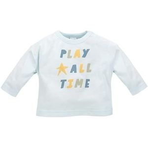 Pinokio Baby Blouse Long Sleeve Fun Time, 100% Cotton Blue, Jongens Gr. 62-122 (62), blauw, 62 cm