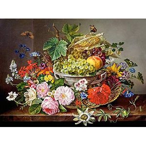 Still Life with Flowers and Fruit Basket Puzzel (2000 stukjes)