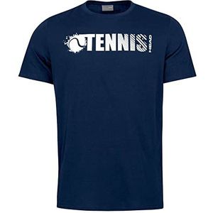 HEAD Heren Font T-shirt M, blauw, XS (One Size)