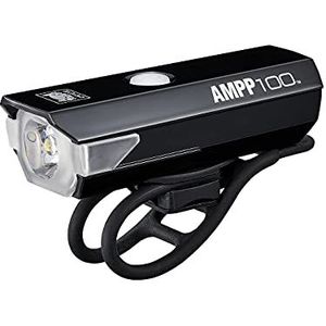 CatEye Unisex's AMPP 100 Front Bike Light Safety, Zwart, One Size