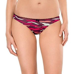 Uncover by Schiesser dames bikini brief slip, rood (aubergine 511), S