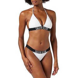 Calvin Klein Triangle-rp bikinitop voor dames, Wit, L