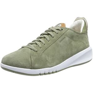 Geox D Aerantis Sneakers voor dames, pistachio/camel, 39 EU, pistachio camel, 39 EU