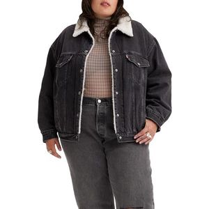 Levi's dames Plus Size 90s Sherpa Trucker, Are You Afraid Of The Dark, 4XL