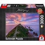 Schmidt Spiele 59348 Mark Grey, Nugget Point Lighthouse, The Catlins, Zuidereiland - Nieuw-Zeeland, puzzel van 3000 stukjes