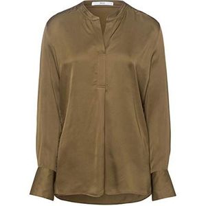 BRAX Dames stijl fluwelen blouse, Green (Olive), 38
