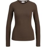 Jack & Jones - Jxfreya STR LS RIB TEE JRS Noos - Trui - Bruin