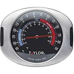 Taylor TYPTHFRIDGESS Pro diepvriezer en koelkast thermometer, roestvrij staal, blauw