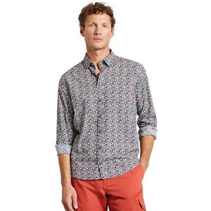 Overhemd - Roest - Katoen - Lange Mouwen - Normale Pasvorm