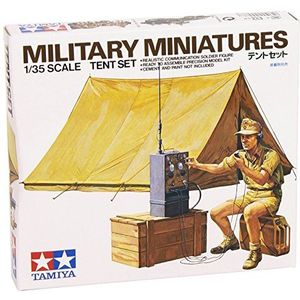 Tamiya 300035074 - 1:35 WWII Dioramaset tent met radio (1)