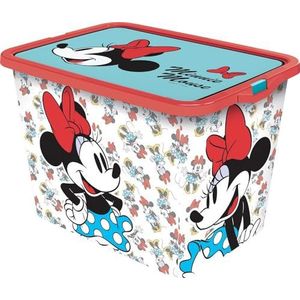 Stor Minnie Mouse opbergdoos met kliksluiting, 23 liter