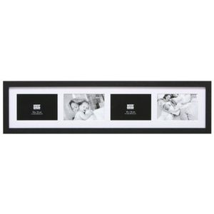 Deknudt Frames s66kc 4-15.0 x 20.0 fotolijst voor 4 horizontale foto's Zwart 92 x 24 x 2 cm