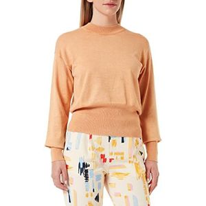 Minus Amelina gebreide trui voor dames, Abrikoos Tan Melange, XS