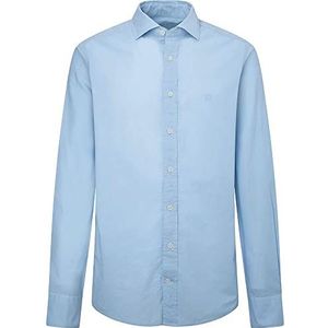 Hackett London Heren GMT geverfd Mussola K Shirt, Hemel, L