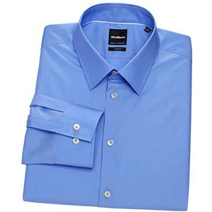 Strellson Premium heren slim fit businesshemd L-Quentn, blauw (125), 44