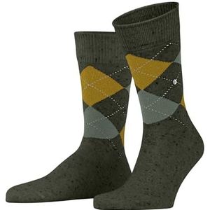 Burlington Heren Sokken Dundee M So wol gedessineerd 1 paar, Groen Light Pine 7421, 40-46